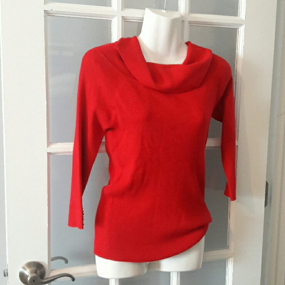 NEW YORK & COMPANY Red sweater size M